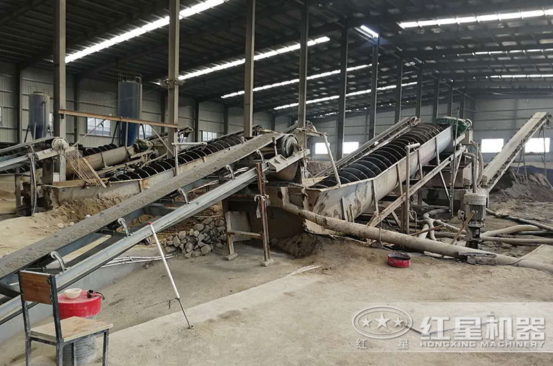 螺旋洗石機工作現(xiàn)場圖片