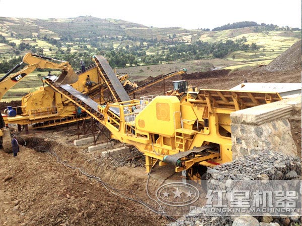 二手移動(dòng)破碎站