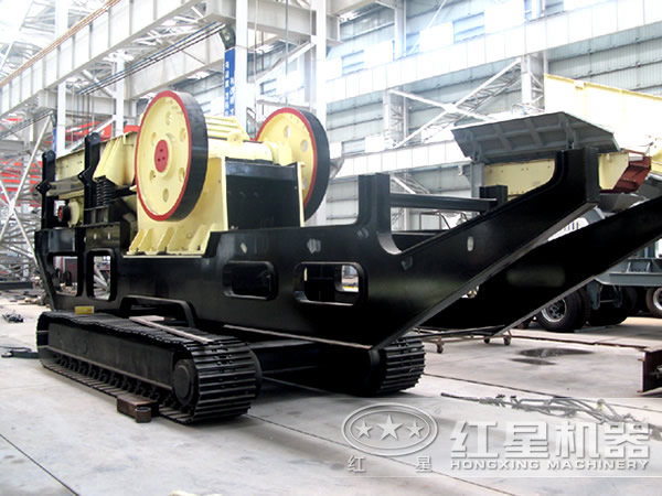 履帶式移動破碎站配置