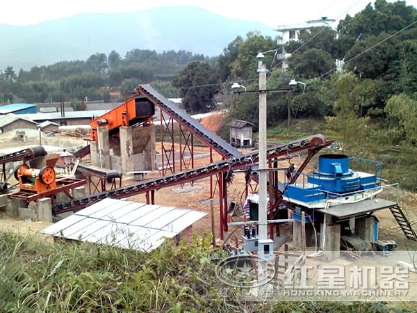 湖南環(huán)保制砂現(xiàn)場