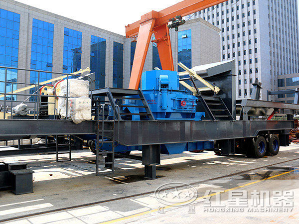 制砂機(jī)移動(dòng)破碎站展示