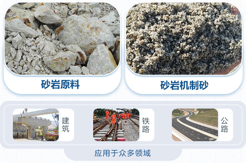砂巖機(jī)制砂應(yīng)用領(lǐng)域