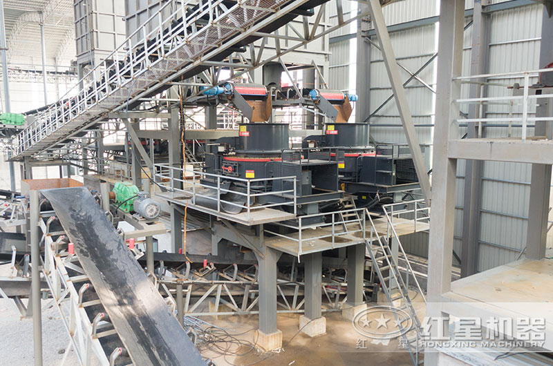 河北客戶日產(chǎn)20000噸鵝卵石制沙線