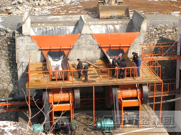 破碎生產(chǎn)線安裝現(xiàn)場