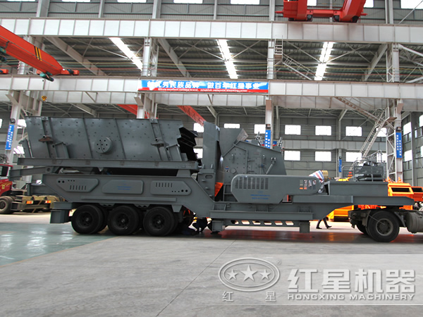 輪胎式車載移動(dòng)打石機(jī)