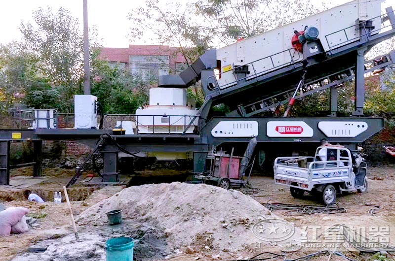 建筑垃圾制沙現(xiàn)場實拍圖 建筑垃圾制沙現(xiàn)場實拍圖