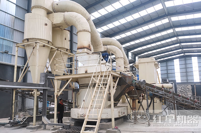 山東客戶礦渣生產(chǎn)線圖片