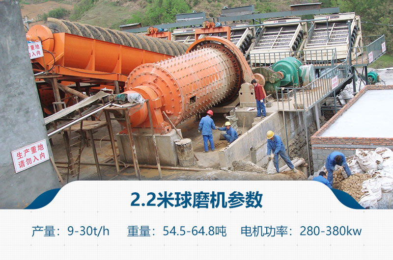 2.2米球磨機(jī)參數(shù)