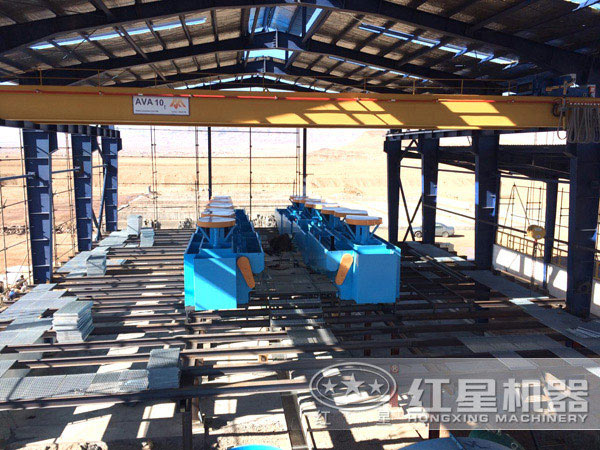 浮選機(jī)現(xiàn)場(chǎng)工作圖