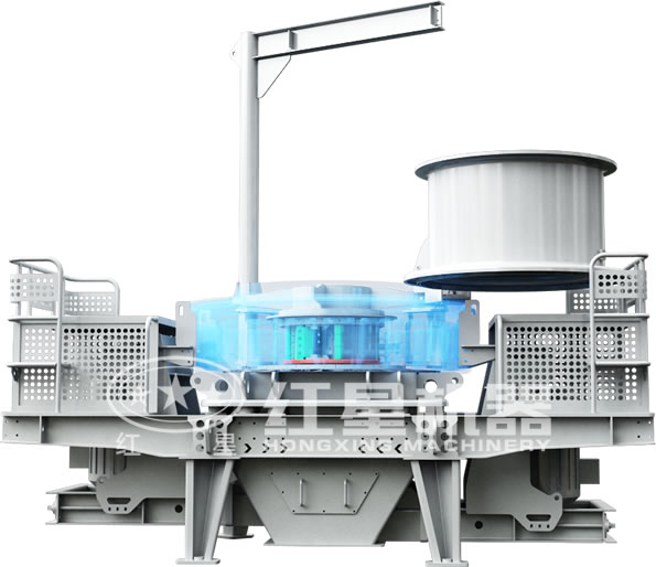 石英石制砂機內(nèi)部結(jié)構(gòu)圖