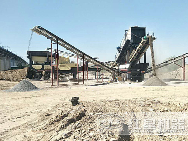 移動碎石機現場圖 移動碎石機現場圖