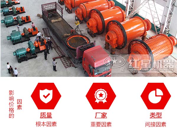 影響球磨機(jī)價(jià)格的因素圖