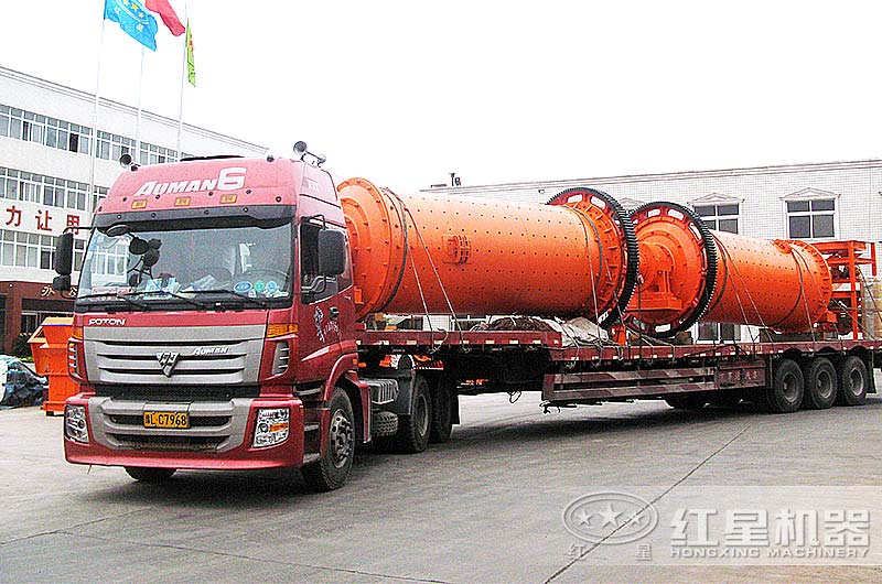 紅星機(jī)器兩臺(tái)球磨機(jī)發(fā)往廣西