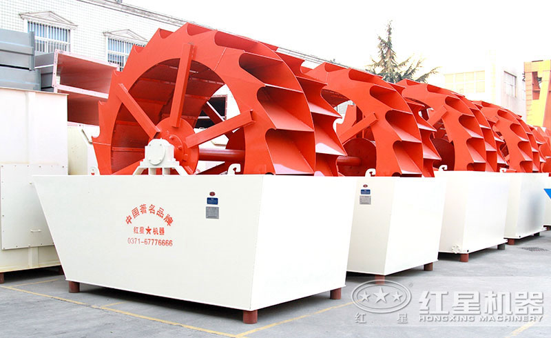 輪斗式洗沙機廠區(qū)實拍