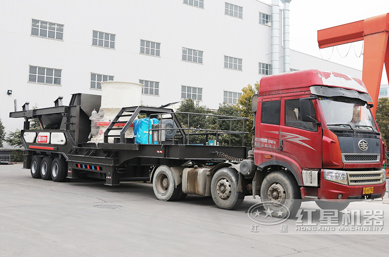 圓錐破輪胎式移動破碎站