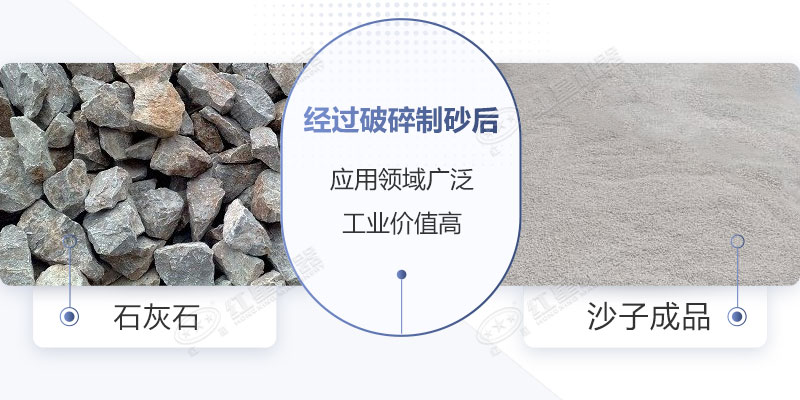 石灰石制沙效果展示 石灰石制沙效果展示