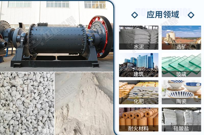 濕式球磨機可應(yīng)用領(lǐng)域 濕式球磨機可應(yīng)用領(lǐng)域