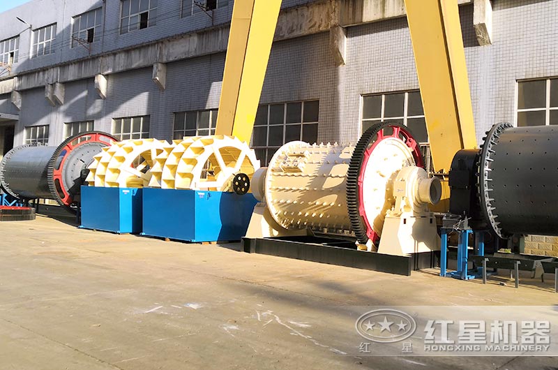 鐵礦球磨機廠區(qū)實拍圖片