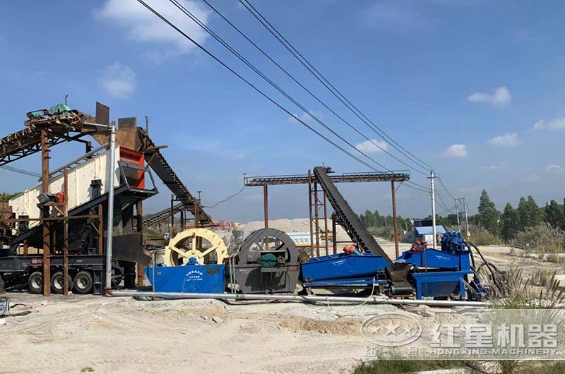 洗砂機生產(chǎn)現(xiàn)場