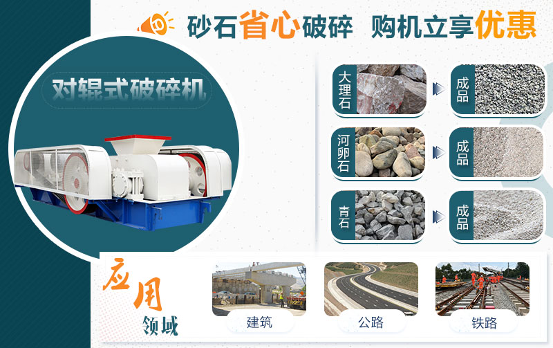 液壓對輥制砂機應用領域廣 液壓對輥制砂機應用領域廣